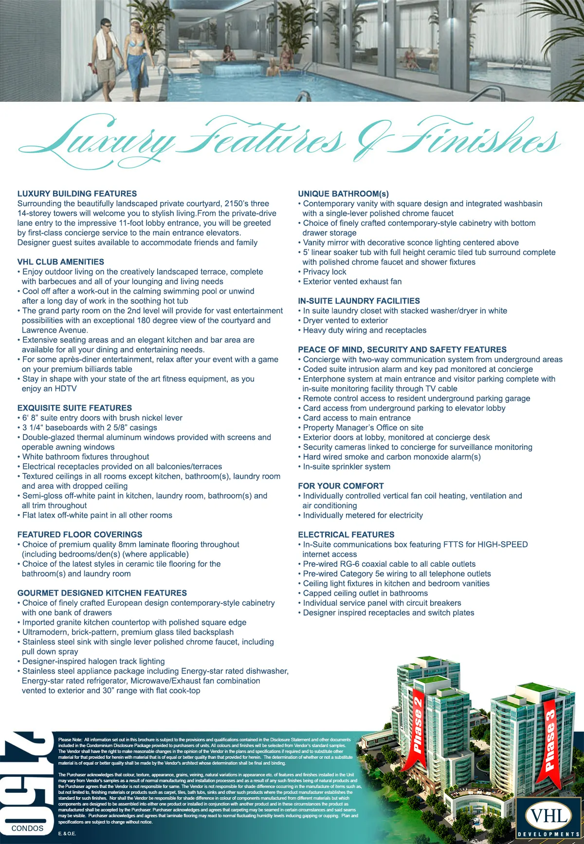 2150 VHL Features